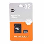 Microdigit Ultra  MicroSDHC Memory Card + Adapter – 32GB Black