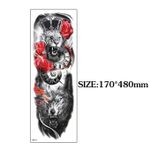 product_image_name-Generic-Lion Tattoo Sticker Waterproof Temporary Tattoo Sleeve- Red/Black-2