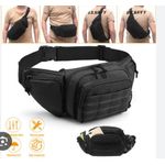 AD Large Capacity Waist Bag - Black - image 2