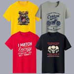 product_image_name-Yixin-4-piece Men's Graphic T - Shirts - L-1