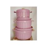Generic 3pc Set Food Warmer Round Thermal Hotpot 3 Sizes - Multicolour - image 2