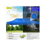 product_image_name-White Label-3x6m / 9.8x19.7ft Heavyweight Polyester Automatic Pop-Up Adjustable Height Portable Folding Iron Canopy Tent Easy To Set Up & Water Resistant (32kg) - Red-1