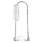 product_image_name-Generic-Soft Silicone Baby Finger Toothbrush – Transparent Gum & Tongue Cleaner-1