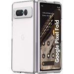 White Label Full Cover Transparent clear Thin Hard PC Fold Phone case for Google Pixel Fold case - image 2
