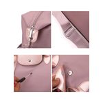 product_image_name-White Label-Large-Capacity Travel Duffel Bag - Multi-Pocket Weekend Gym Bag with Shoulder Strap (W37x D38 x H16)cm / (W14.6 x D15 x H6.3)inch - Pink-3