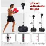 White Label Boxing Punch Ball Cardio Exercise - Black - image 3