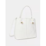 product_image_name-Generic-Classic White Bucket Handbag with Top Handle & Shoulder Strap - WHITE-1