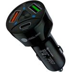 Generic 55W PD + QC 3.0 Dual USB Fast Car Charger – USB-C & USB-A Car Adapter - image 2