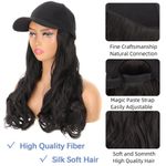 product_image_name-ARHANORY-Baseball Cap with Hair Extensions for Women Adjustable Long Straight Hairpiece Wigs in Hat for Girls-4