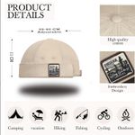 product_image_name-ZARSYN-Unisex Cotton Brimless Skullcap Sailor Cap Rolled Cuff Retro Beanie Hat for Men and Women-2