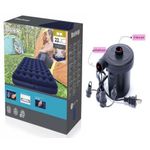 Bestway Inflatable Double Airbed Mattress Queen Size With Electric Air Pump – Blue
