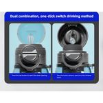 product_image_name-Advenza-Double-Drinking Straw Plastic Cup - High-Value Appearance, Large Capacity, Suitable for Men's Outdoor Sports, Flip-Top Water Bottle-Black Gradient-5