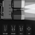 product_image_name-Generic-Outdoor High brightness 5LED Headset flashlight Outdoor household portable USB rechargeable Fishing miner lamp Strong headlight-5