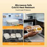 oraimo home FreshBento Bento Box 1.1L Capacity Lunch box Silver Ion Technology - image 7