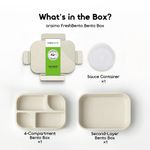 oraimo home FreshBento Bento Box 1.1L Capacity Lunch box Silver Ion Technology - image 8
