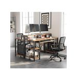 product_image_name-White Label-47-Inch Computer Desk, Home Office Desks with Keyboard Tray, Gaming Desk with CPU Stand Shelf, Industrial Study Table Wide Writing Desk with Storage Shelves for 2 Monitors (W120 x D53 x H77)cm / (W47.2 x D20.9 x H30.3)inch - Tiger Wood-3