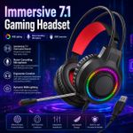 Generic Gaming Over-Ear Wired 7.1-Channel Headset With Microphone - image 2