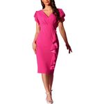 product_image_name-New Feeling-Professional Pink Tailored Dress (Office & Meeting)-2