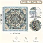 product_image_name-Generic-Non Slip Bath Mat/Loofah Shower Mat Soft Textured  Pad Bathroom Floor Mat for Wet Area, Without Suction Cups, Quick Drying for Shower/Bathtub/Kitchen/Laundry Room,60*60cm-2