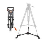 product_image_name-Yunteng-Tripod Wheels Pulley Universal Folding Camera Tripod Dolly Base Stand for All Tripods And Light Stands - Black-1
