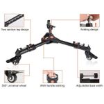 product_image_name-Yunteng-Tripod Wheels Pulley Universal Folding Camera Tripod Dolly Base Stand for All Tripods And Light Stands - Black-6