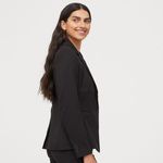 product_image_name-Generic-Women's Stylish Black Single Breasted Blazer -5