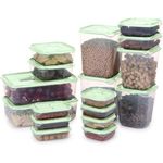 product_image_name-Generic-Safe 17-Container Food Storage Set - Transparent/Light Green - Light Green-4