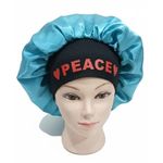 Generic Angel Satin Hair Bonnet – Blue & Black
