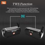 product_image_name-T&G-TG182 Wireless Bluetooth Speaker with Solar Charging – Bluetooth 5.3, FM Radio, TWS, USB & TF Card-2
