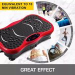 Generic Full Body Intelligent Vibration Platform Massage and Exercise Machine Red and black - image 4