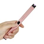 product_image_name-Generic-Rose Gold - Electric Rechargeable Plasma Arc Lighters- Windproof Flameless USB Charging Double Safety Switch-1