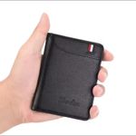 product_image_name-Fashion-Ultra-thin Wallet - Soft and High-Quality PU Leather Mini Credit Card Wallet Pouch, Men's Slim and Compact Short Leather Wallet-1