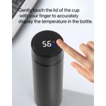 Generic 500ML Stainless Steel Smart Temperature Display Vacuum Flask – Black - image 2
