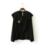 product_image_name-Chica By Yassmine-Cape Blouse - Black-1