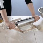 White Label Stainless Steel Rolling Pin (20cm) - Silver - image 6