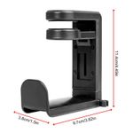 Generic Headphone Hanger Clamp-on Under Desk USB Cable Storage Earphone Stand - image 2