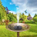 Generic Solar Fountain Solar Bird Bath Fountain Easy Setup Auto Onoff - image 2