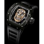 Fashion Luxury Watch Skull Tourbillon – Black Carbon & Rose Gold Limited Edition - image 4