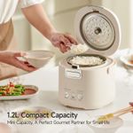 Focustar 1.2L Mini Rice Cooker - Titanium Inner Pot, 12H Timer & Multi-Function Smart Cooker for 1-2 Persons - image 4