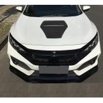 Generic Universal Car Bonnet Air Hood Vent Spoiler Kit Single Big Type A