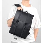 Fashion Waterproof Backpack PU Leather Travel Backpack for Men - image 3