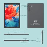 C Idea Android 15 Tablets10.1 Inches Sim 8GB+1TB Keyboard Mouse Long Standby Tablet PC - image 4