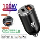 product_image_name-Classic-Mini 100W PD QC Pull Ring Fast Charging Car Charger USB C Car Phone Charger Adapter For iPhone 13 12 Xiaomi Samsung Huawei-1