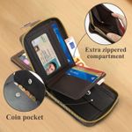 product_image_name-Fashion-1pc Men's Slim PU Credit Card Holder Wallet with Zipper Closure - Compact Change Storage, Cash & Card, Button Buckle Business Wallet Suitable for Men, Ideal Gift for Everyday Carry or Special Events-4