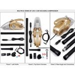 in-1 Car Handheld Vacuum Cleaner - Gold