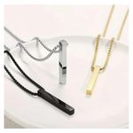 product_image_name-Generic-Unisex 3D Bar Pendant Necklace Set(Gold,Black, Silver)-1