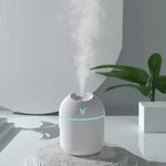 product_image_name-Fashion-7 Color USB Mini Ultrasonic Air Humidifier Charging Diffuser Car/Home Purifier - 220ML- White-2