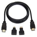 product_image_name-Generic-3-In-1 HDMI Cable With Micro and Mini Adapter - 1.5 Metres-1