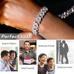 product_image_name-ARHANORY-2 Pieces/Set Pink Link Chain For Men Cuban Necklace and Bracelet Iced Out Miami Hip Hop Jewelry-8