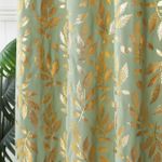 GALUIN 1PC 100% Blackout Curtain (134cm*210cm)Green - image 2